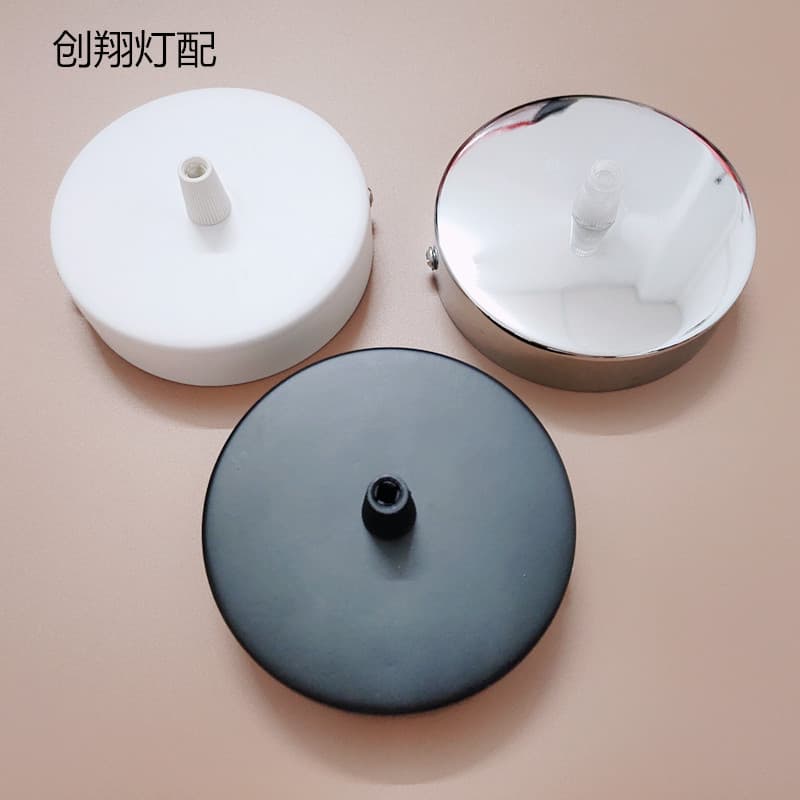 Wholesale pendant light ceiling plate straight edge plate round base 80*25mm chassis DIY hardware lighting accessories