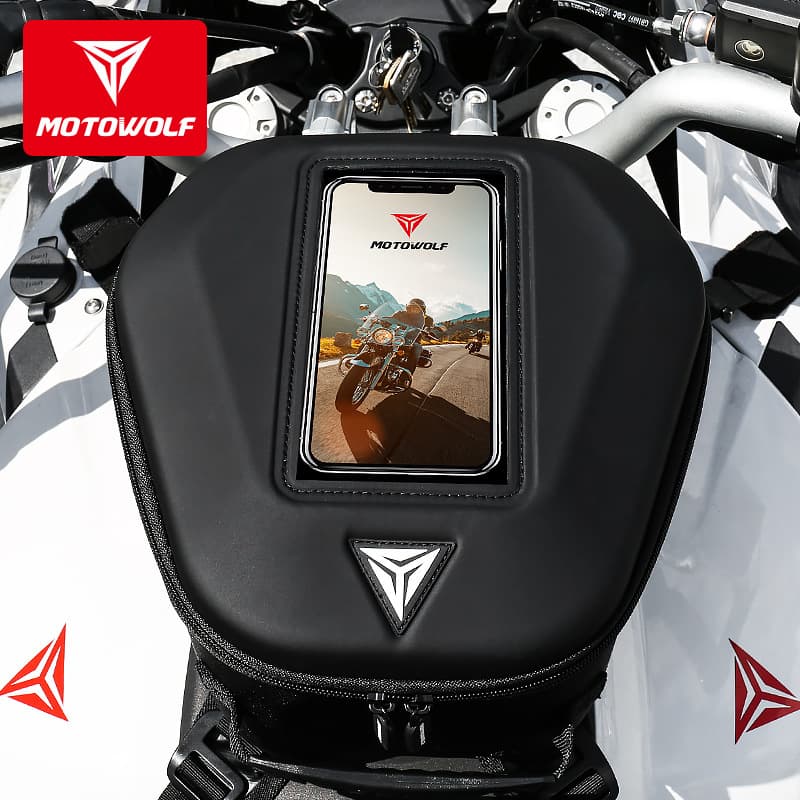Motorcycle fuel tank bag, riding travel bag, multi-functional backpack rider bag, wear-resistant, dirt-resistant, anti-slip vehicle fuel tank bag