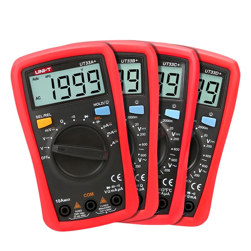 UNI-T Digital Multimeter UT33a+ 33d+ 39A+ 39E+ Auto-Ranging Multifunctional Capacitance Multimeter