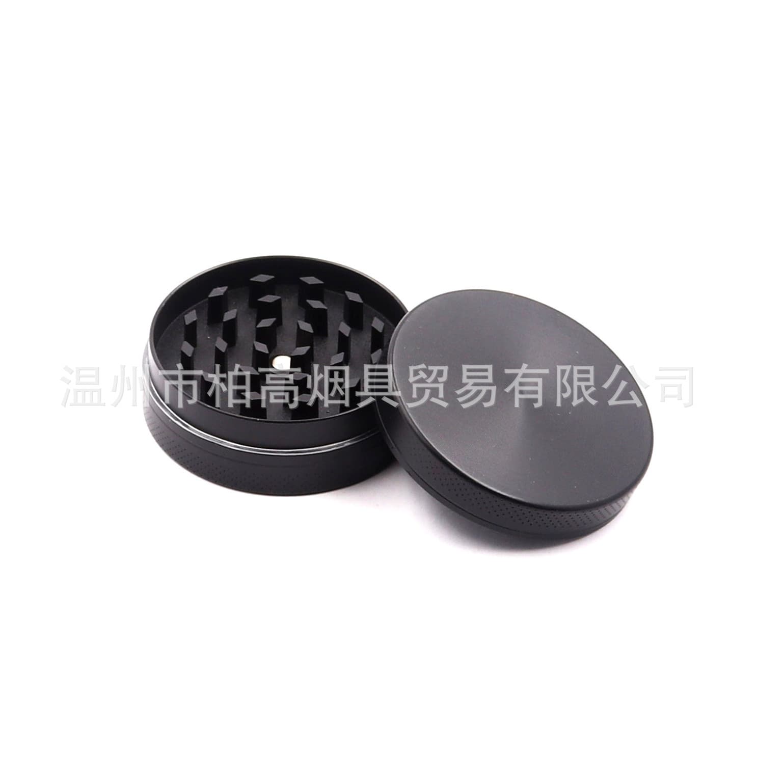 50mm 2-layer Metal Zinc Alloy Grinder - Custom Color Printing for Various Patterns, Factory Supply