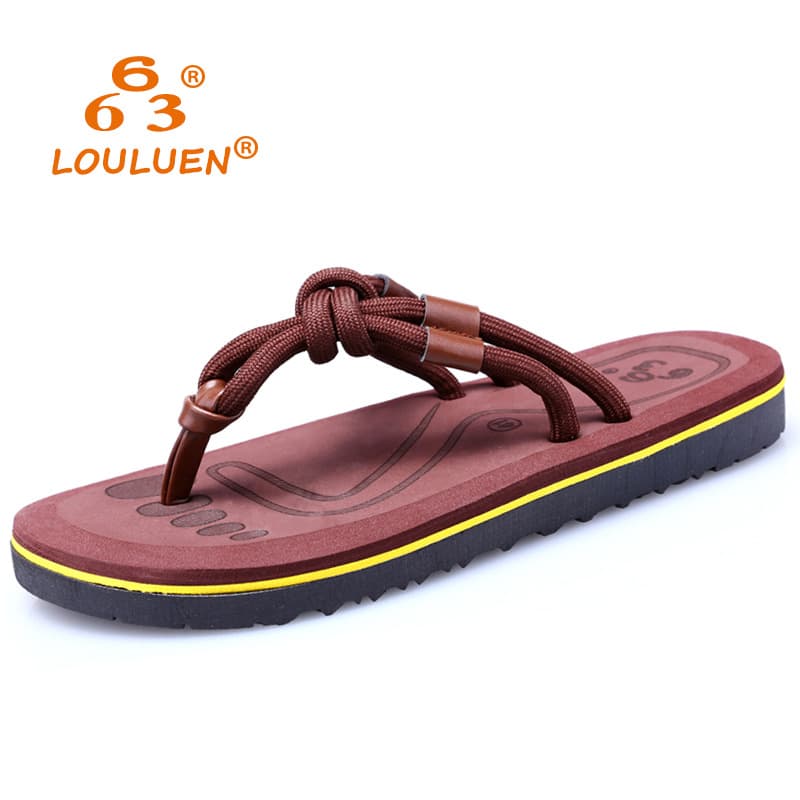 Casual Floral Breathable Anti-Slip Women's Thong Slippers Beach Sandals Comfortable Woven Strap Outdoor Wear EVA Outsole