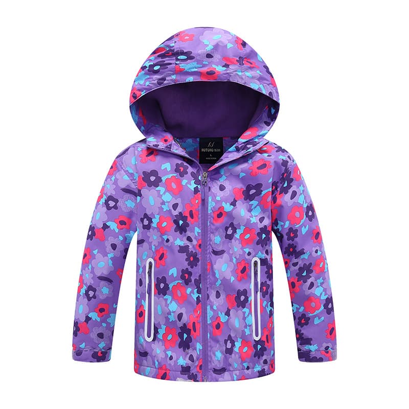 Children's Wear Spring Autumn New Fashion Girls' Mid-Long Windbreaker Fleece-Lined Thickened Warm Windproof Coat