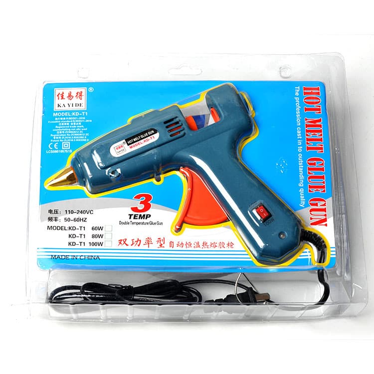 Hot-Selling Hot Glue Gun with Stand, 20W Electric Glue Gun for DIY Crafts and Accessories, High-Temperature Plug-In Glue Gun