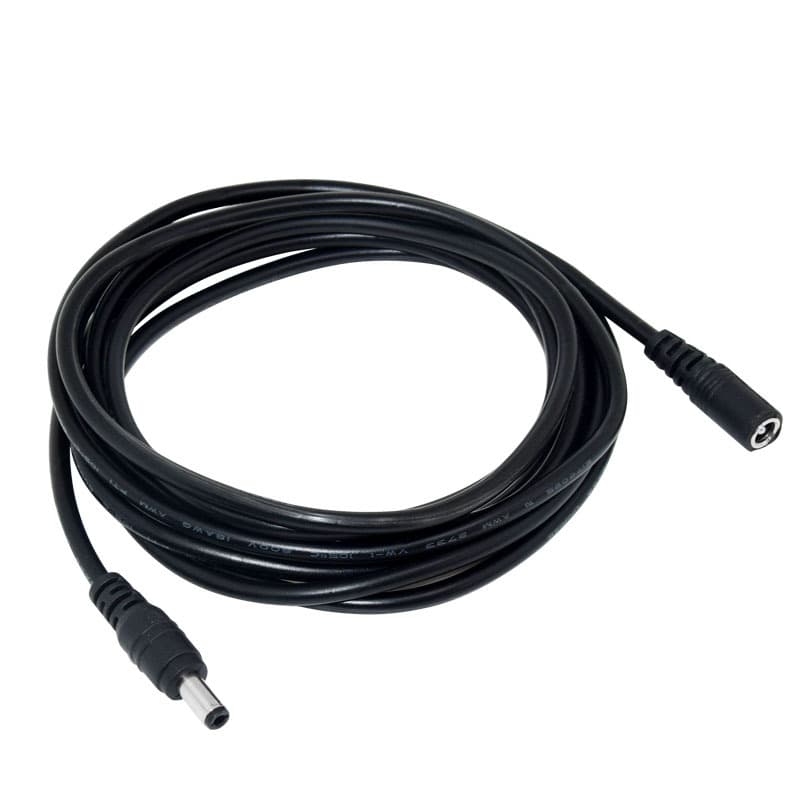 All-Copper Power Cord Surveillance Extension Cable DC Power Cord 1-30 Meters DC Cable Black/White DC Male-Female Cable DC 5.5*2.1