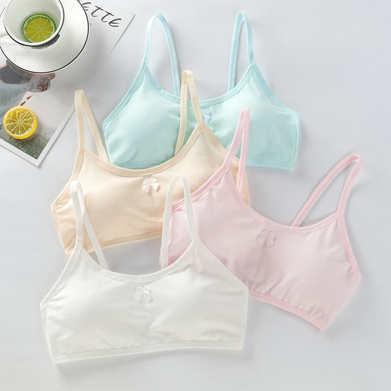 Developmental Period Small Vest for Middle School Students 12-14-16 Years Old High School Girls Bra Big Girls Children's Thin
