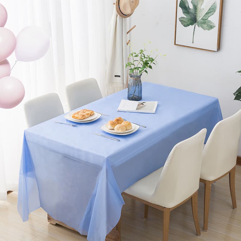 Cross-Border Hot-Selling Disposable Party and Hotel Household Rectangular Tablecloth, Waterproof and Oil-Resistant Plastic Table Cover