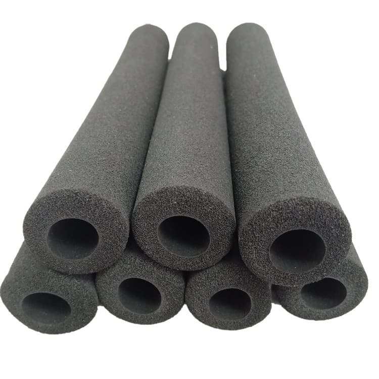 Matte high-density black NBR fitness equipment handle sleeve mountain bike grip pushcart handle sponge cover