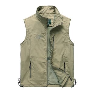 New Logo Spring Vest Men's Thin Sleeveless Jacket Outdoor Fishing Photography 7882