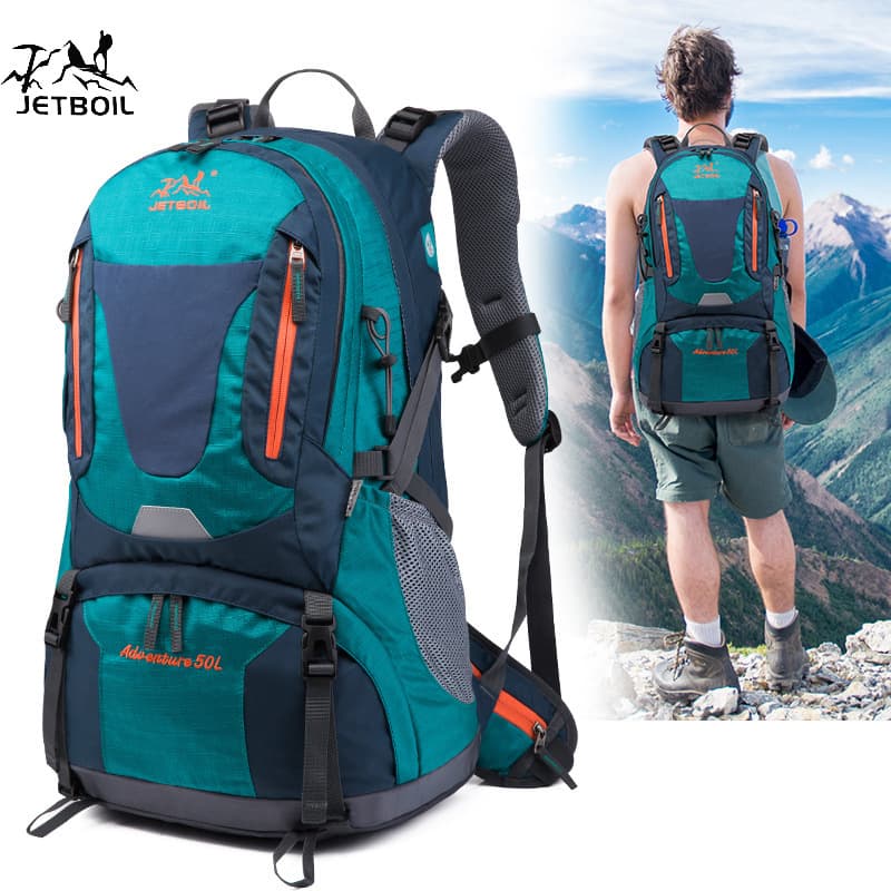 Factory wholesale foreign trade order outdoor sports backpack 50L mountaineering bag men's backpack large capacity hiking bag