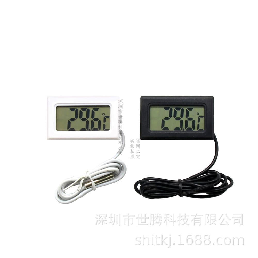 Embedded Electronic Digital Thermometer for Aquarium and Refrigerator Water Temperature Meter with Waterproof Probe FY-10
