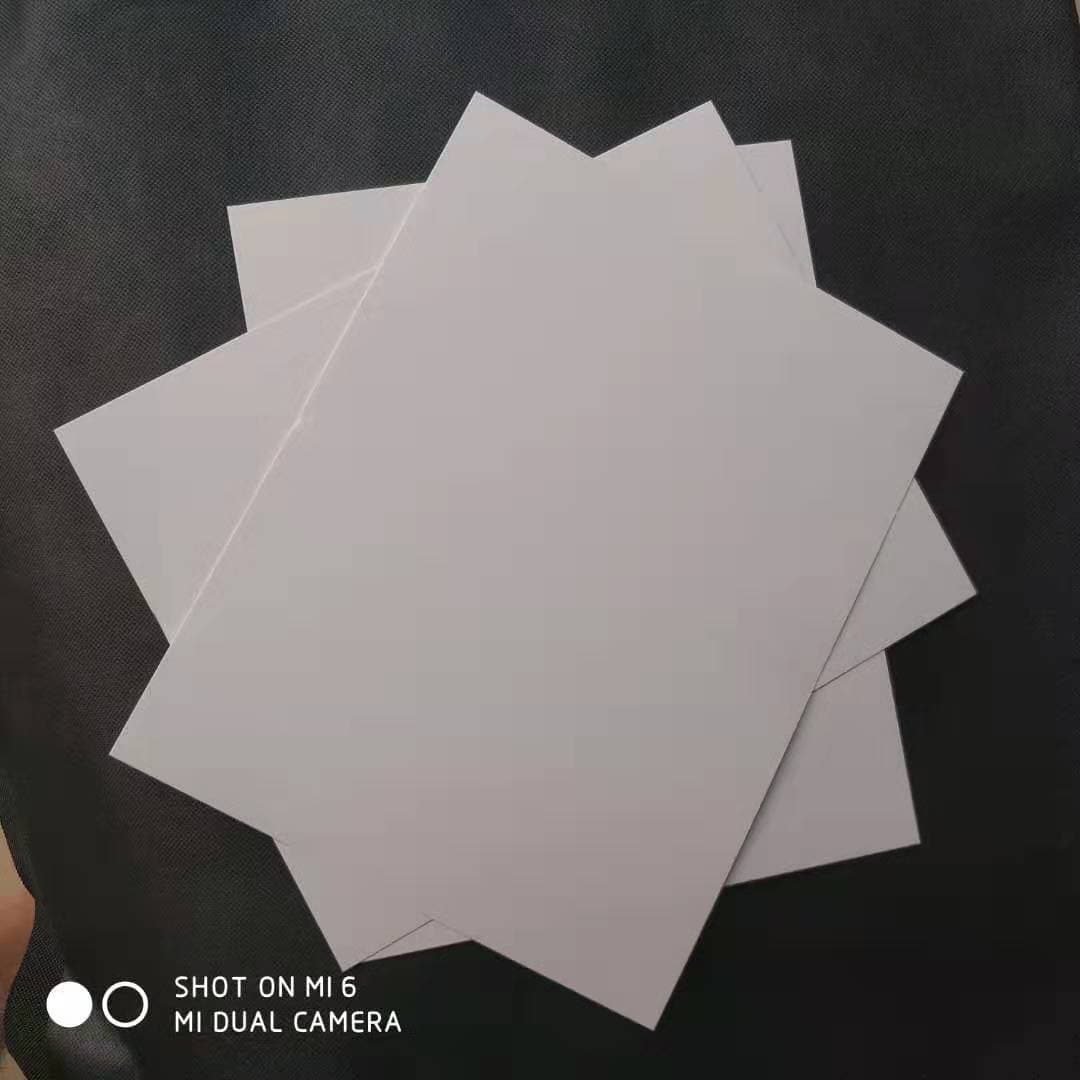 In stock 250g white clothing inner lining cardboard T-shirt chiffon shirt packaging cardboard gray-white surface double-sided white board