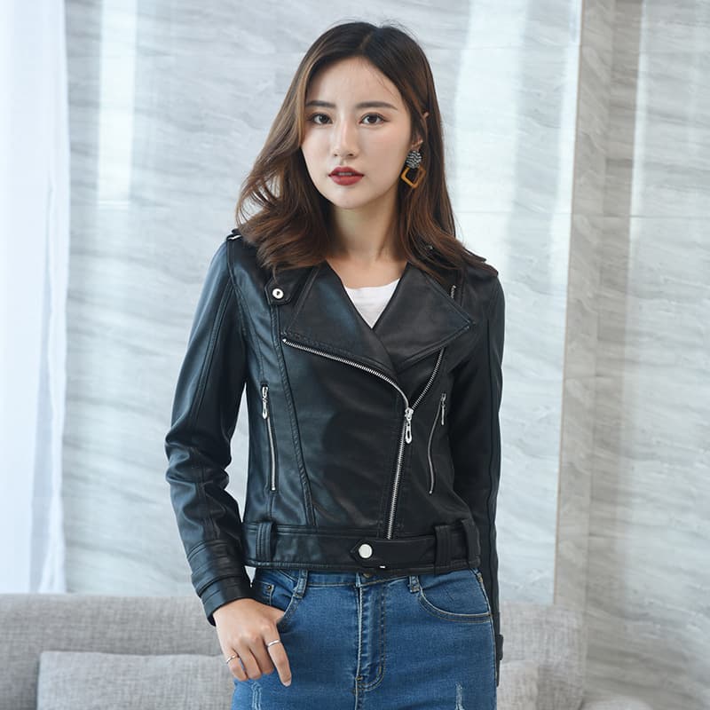 Factory Drop Shipping Women's Autumn 2026 New Haining Leather Jacket Women's PU Coat