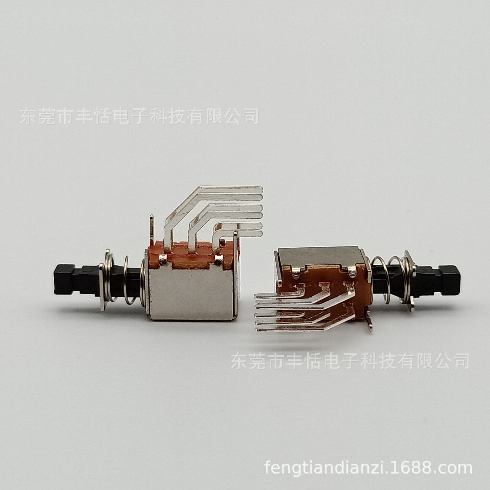 Supply Right-Angle Straight Key Switch Self-Locking Non-Locking Switch PS22F35 Push Button Switch 2PZT Button Travel Switch