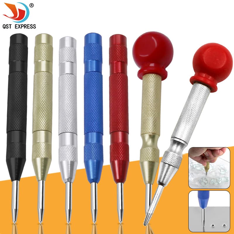 Center Punch, Locator, Semi-Automatic Center Punch, Car Glass Breaker, Handle-equipped Sample Punch