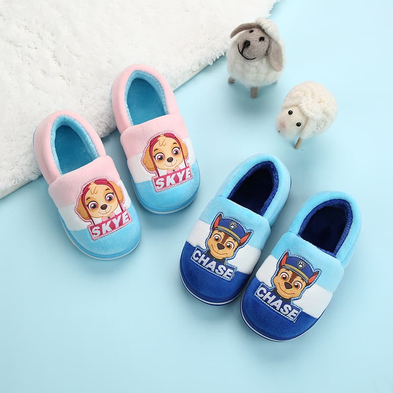 PAW PATROL Children's Slippers Winter Thickened Cotton Slippers for Girls Baby Home Indoor Shoes Cute Cartoon Pattern