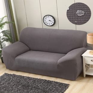 Custom Waterproof Universal Knitted Thickened Sofa Cover, Single/Double/Three-Seat Sofa Slipcover, Full-Cover Full-Wrap Sofa Pad
