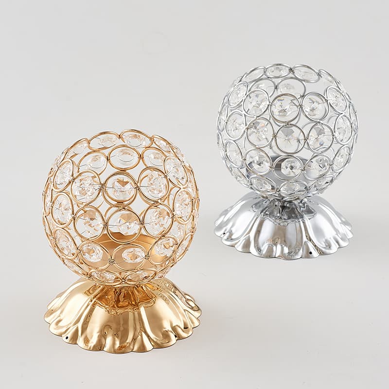 Xinyu Best-selling European-style Wedding Prop Candle Holder Decoration, Electroplated Iron Candle Holder, Creative Candle Cup, Electronic Candle Holder
