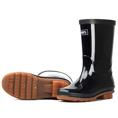 Wholesale Warrior 853 Women's PVC Wear-Resistant Rubber Sole Anti-Slip Waterproof Rain Boots, Warrior Mid-Calf Rain Shoes