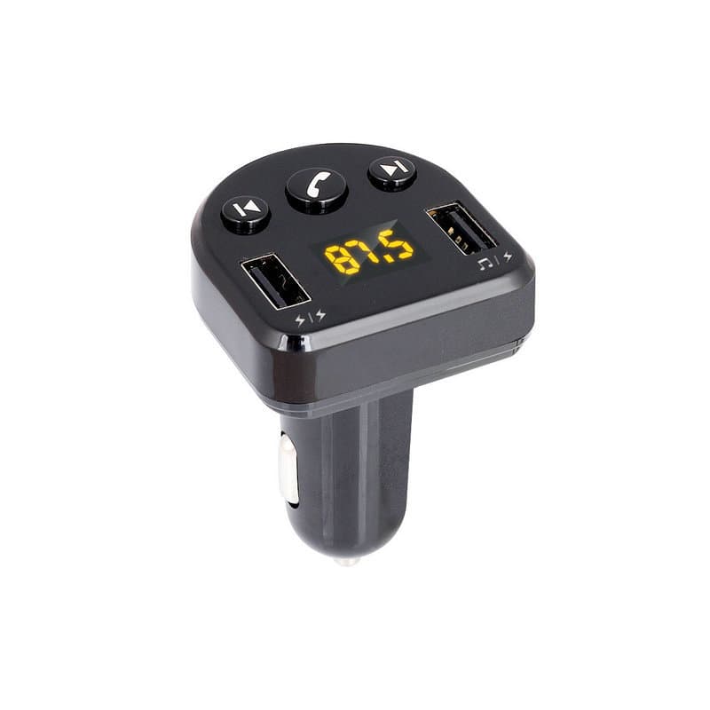 T852 Car MP3 Smart Dual USB Bluetooth Receiver Play Hands-free Car Charger FM Transmitter Phone Charger