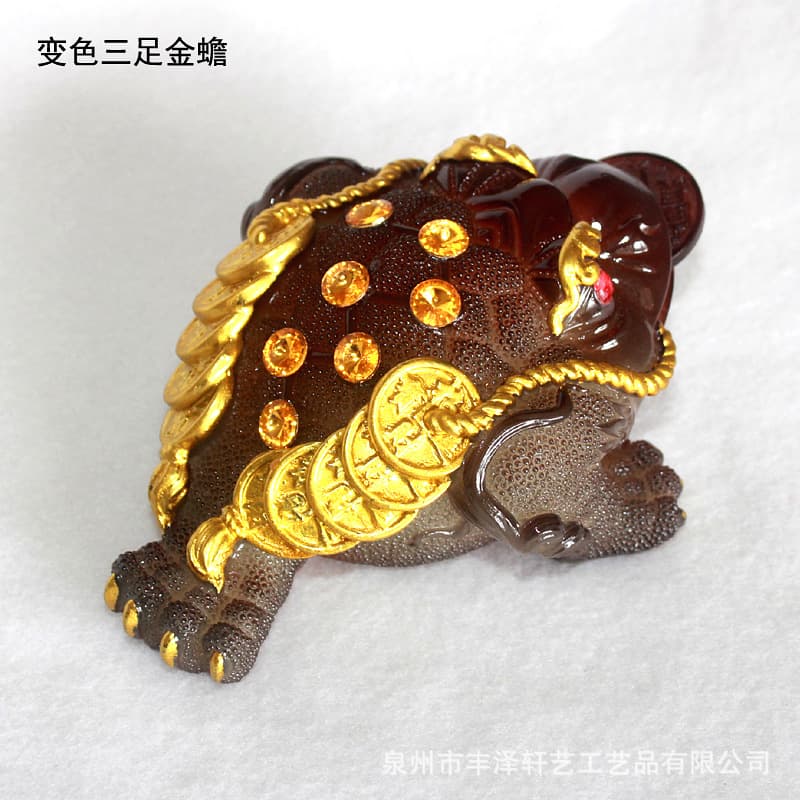 Teapet Ornament Color-changing Three-legged Golden Toad Cicada Tea Play Tea Table Wholesale, Bullish Tea Ceremony Ornament Manufacturer