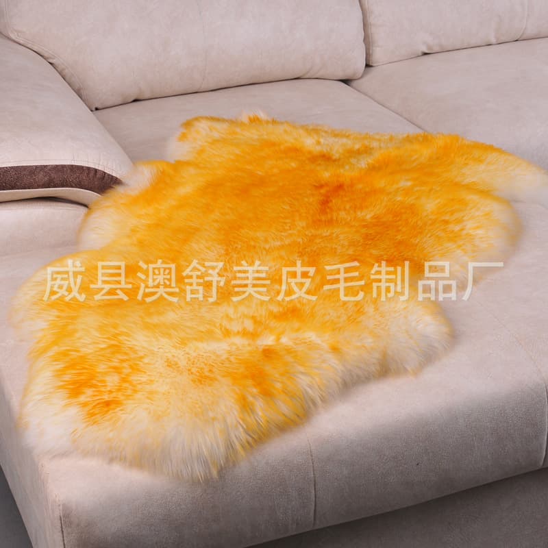 Australian whole wool blanket pure wool sofa cushion chair cushion living room bedroom European style fur integrated wool carpet