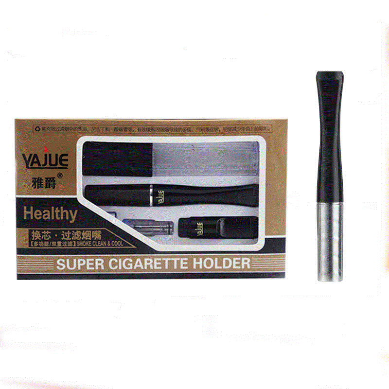 Factory Direct Supply New Yajue YJ-019 Cigarette Holder Dual Filter Replaceable Core Healthy Filter Cigarette Holder Wholesale