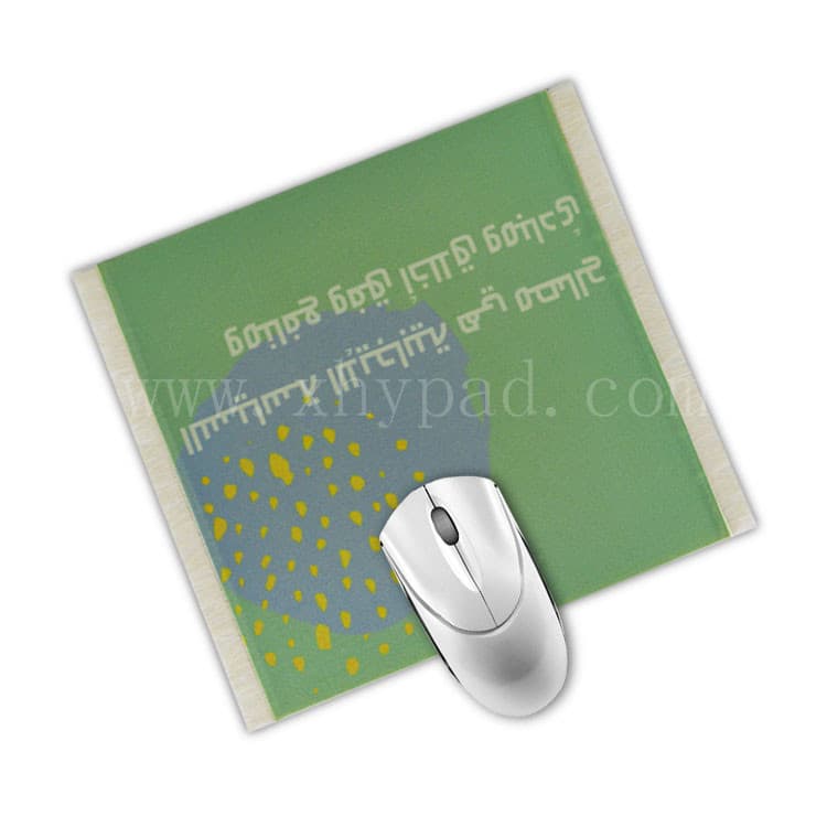 Custom Beautiful Green Oriental Carpet Mouse Pad with Tassels Computer Mouse Pad Prayer Mat Carpet Mouse Pad