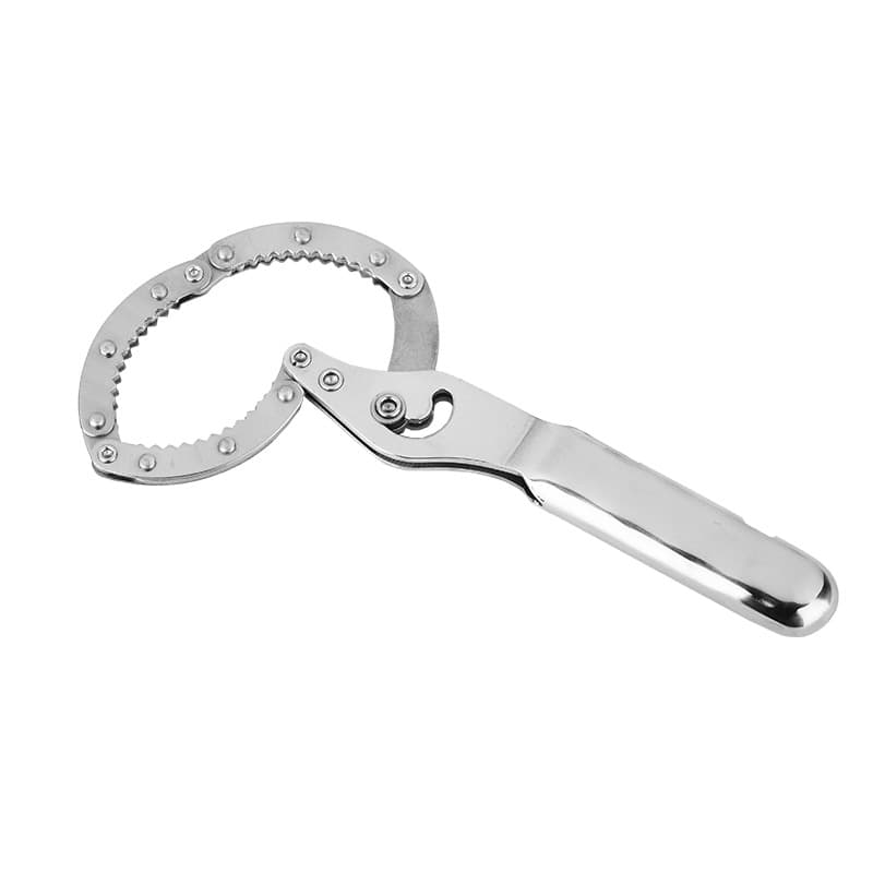 Stainless Steel Adjustable Handcuff-Style Oil Filter Wrench