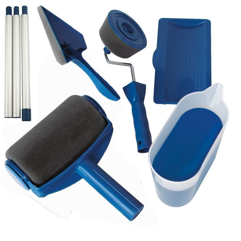 Amazon paint brush set: seamless sponge roller kit, five-in-one multifunctional tool for corners and coatings.
