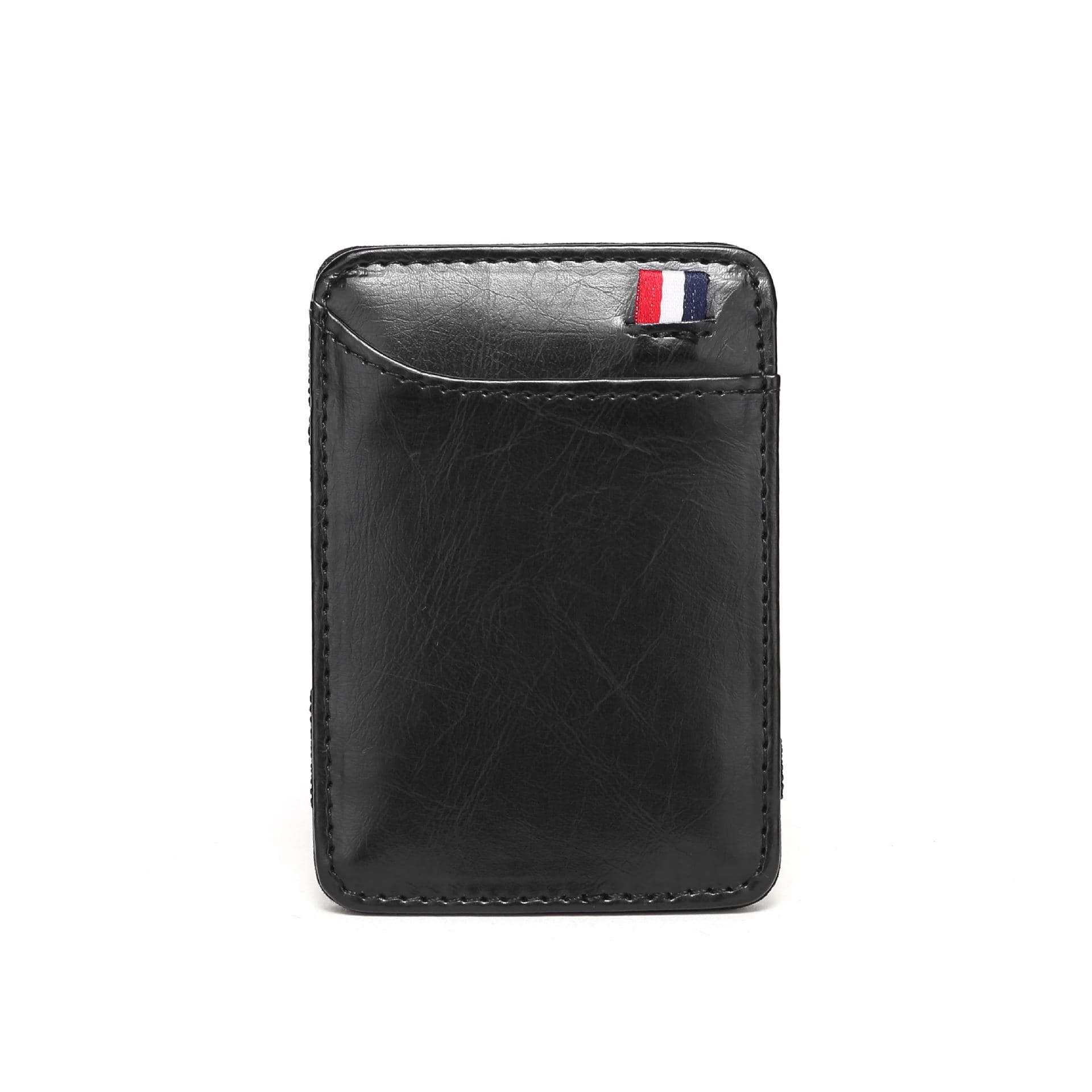 Spot new Korean style unisex card holder solid color PU leather magic wallet bank card embossed design