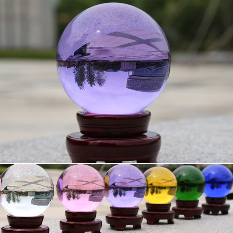 Crystal Light Ball Solid Feng Shui Ball, Home Decor Ornament, Drop Shipping from Crystal Ball Manufacturer, Luck and Wealth Ball