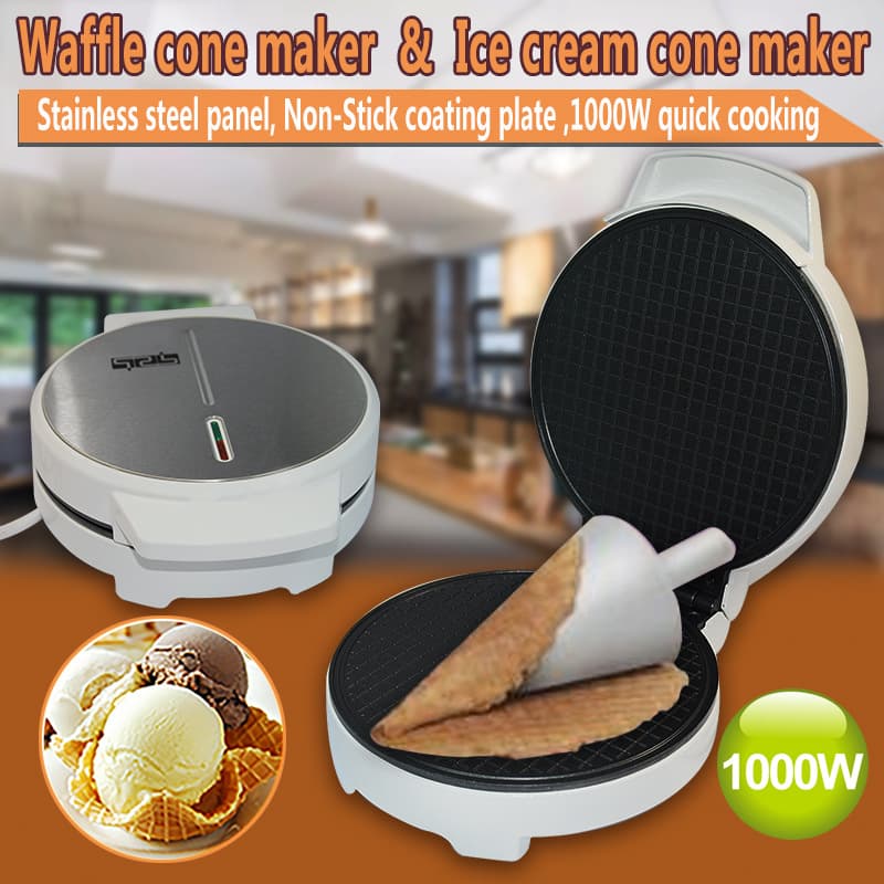 Cross-border European-style German high-end egg roll machine, ice cream roll machine/ice cream crust machine/breakfast machine for children's home use
