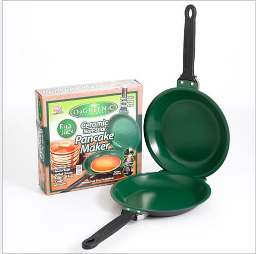 Flip Jack Pan Ceramic Pancake Maker Cake Pan TV Mexican Cake Machine