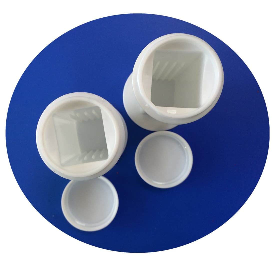 Factory direct, can load 5 slides plastic staining jar, round plastic slide staining jar