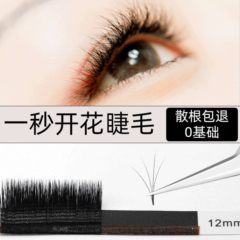 0.05 0.07 Automatic flowering in one second Camellia grafted eyelashes magnetic flowering softer than mink hair for beautiful eyelashes