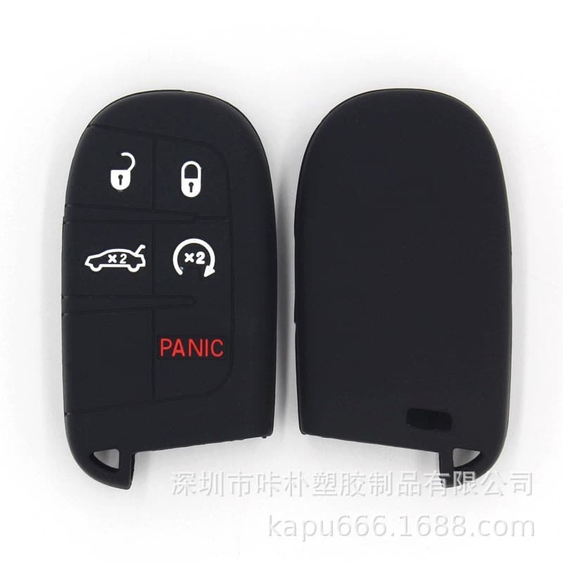 Suitable for Jeep Dodge 5-Key Silicone Car Key Protective Cover in Various Colors of Silicone Key Covers