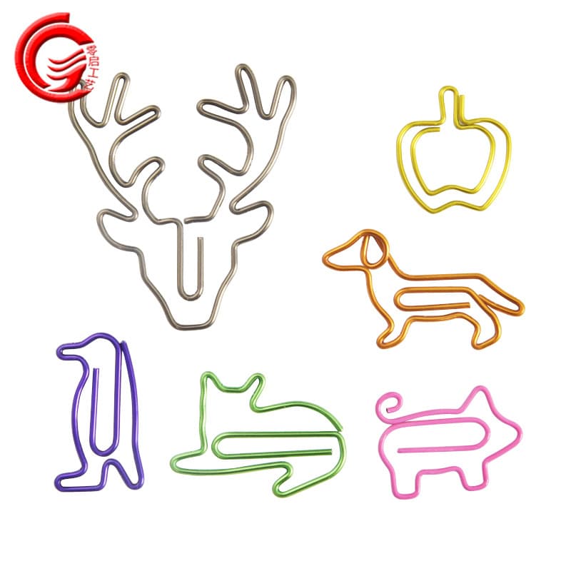 Cross-border animal paper clips, direct from Dongguan factory, colorful plastic-coated material creative clips at special wholesale prices.
