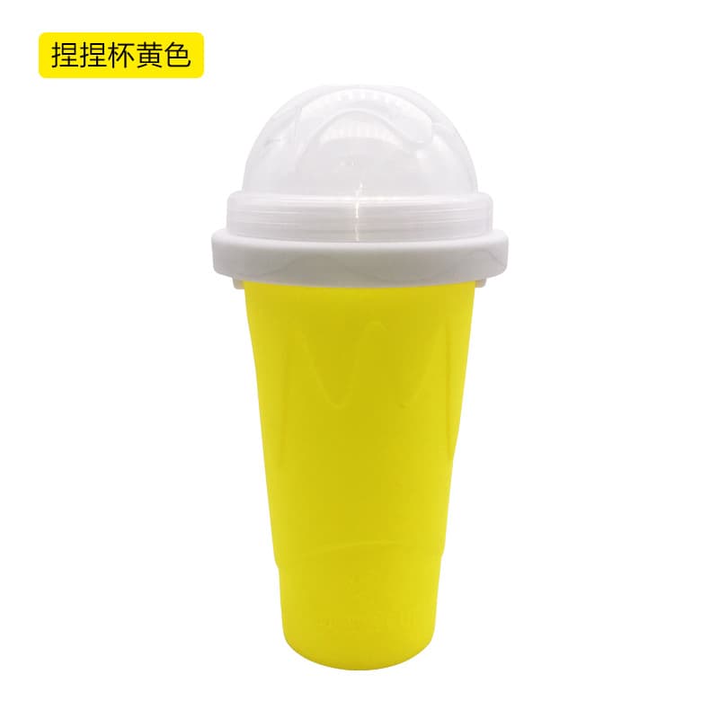 slushy cup creative summer portable thirst quenching silicone smoothie cup ice cup internet celebrity pinch cup