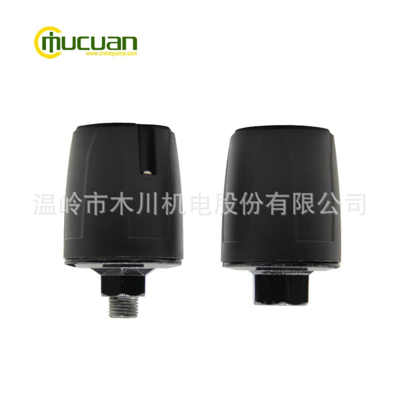 New black Muchuan dual-contact silver point zinc alloy base automatic water pump pressure switch series JSK-3A.