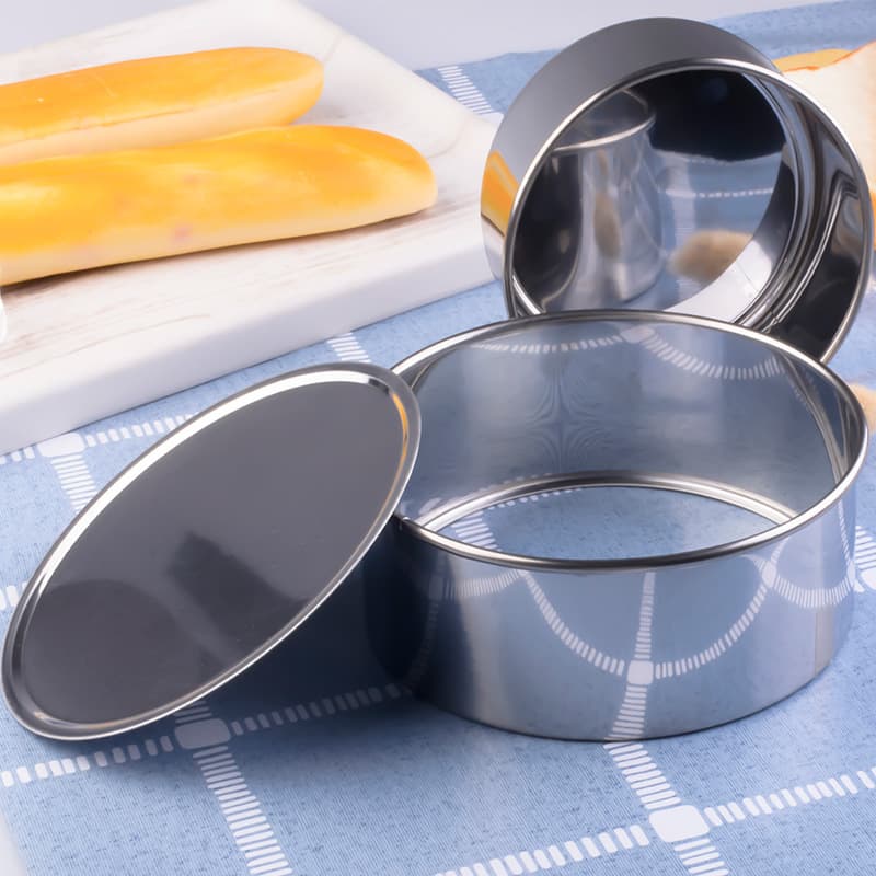 Stainless steel live bottom cake mold 6 inches 5 inches cheese chiffon cake round stainless steel tool baking mold