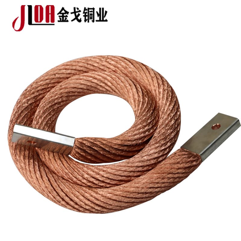 Jingge Copper Industry TJR Bare Copper Stranded Wire Flexible Connector, Grounding Flexible Copper Stranded Wire, Grounding Wire, Tinned Copper Stranded Wire