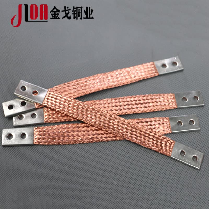 Grounding copper braided wire of any size, copper braided tape flexible connector, flexible copper tape lightning protection wire, copper conductive tape cable