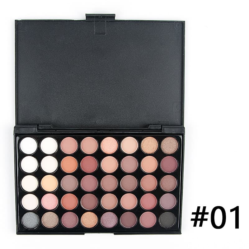 New 40-Color Eyeshadow Matte Shimmer Earth Tone Eyeshadow Palette Smoky Makeup Multi-Color Eyeshadow Palette In Stock Wholesale