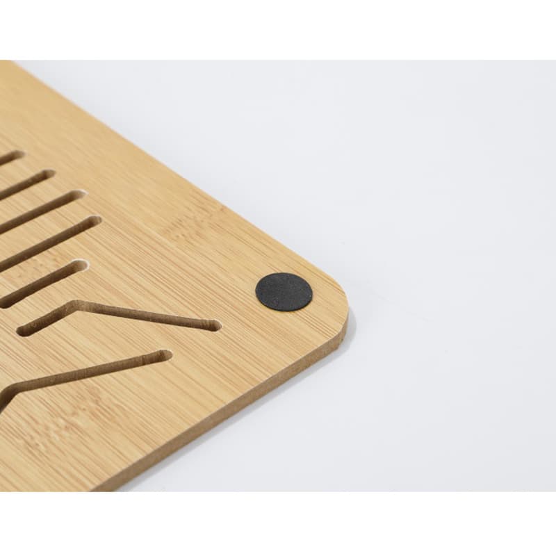 Hollow Wooden Thick Heat-Resistant Placemat, Anti-Slip Coaster for Cups, Bowls, and Plates