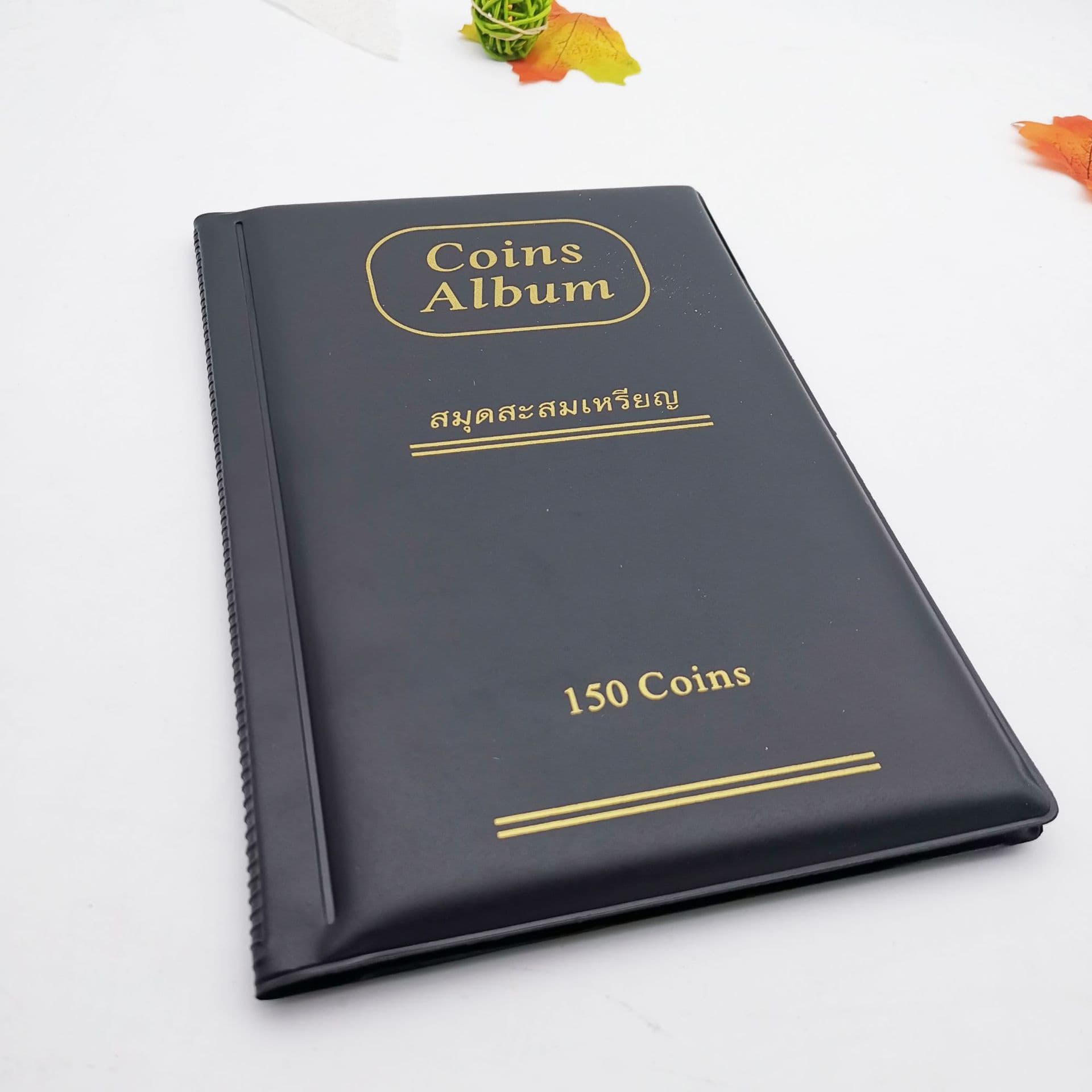 150-Slot Transparent PVC Coin Collection Album for Ancient Coins, Commemorative Coins, Stamps, and Commemorative Notes - In Stock