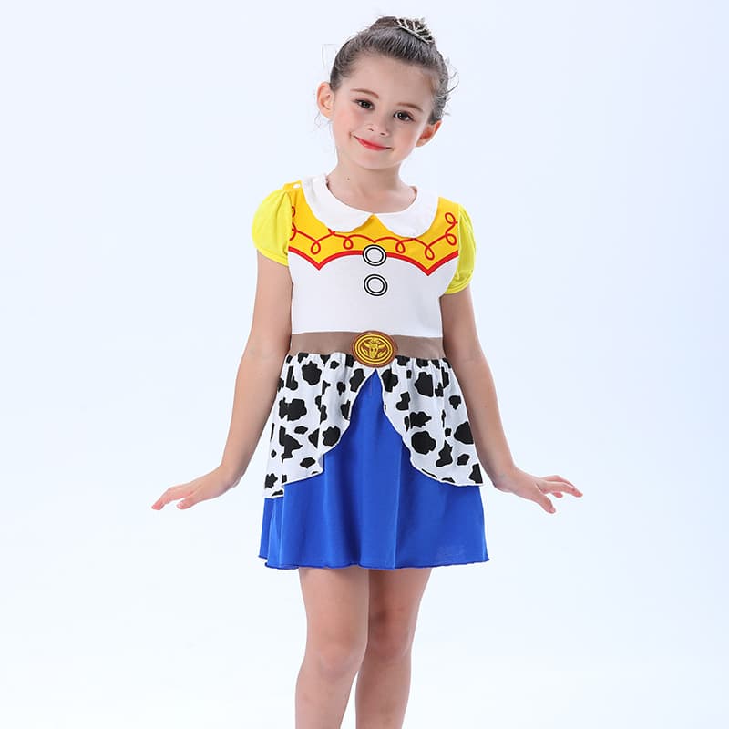 Girls' Dress Alice New Style Princess Dress Cute Short Sleeve Children's Dress Trendy