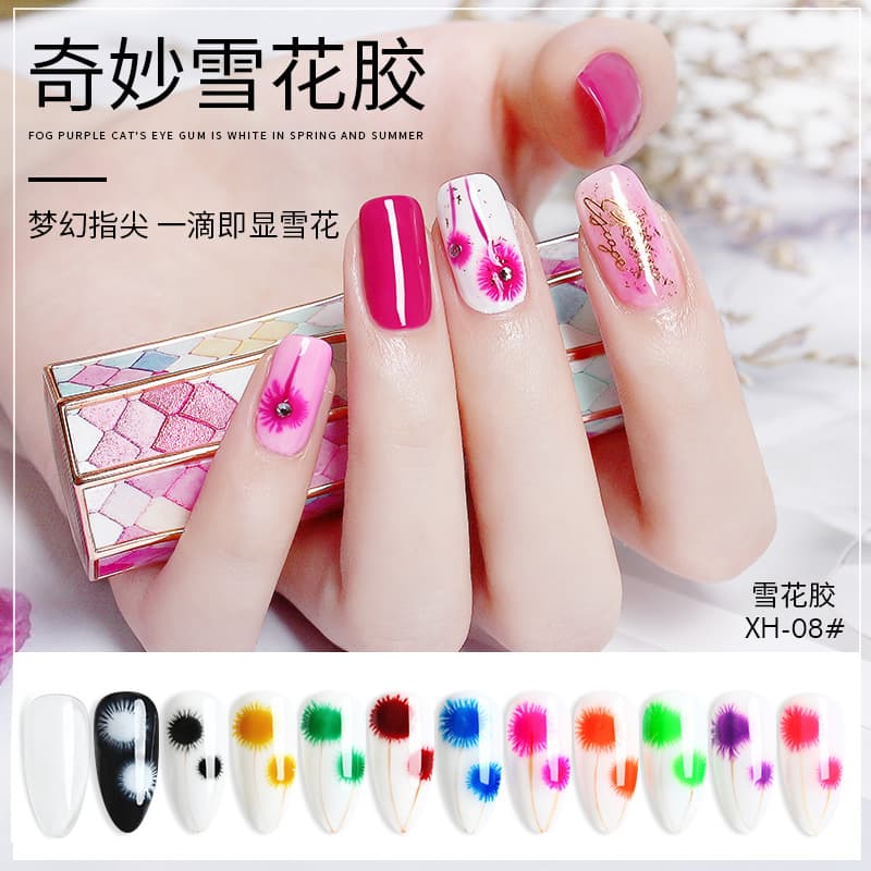 2024 New Popular Snowflake Gradient Gel Nail Polish, Internet Celebrity Barbie Gel