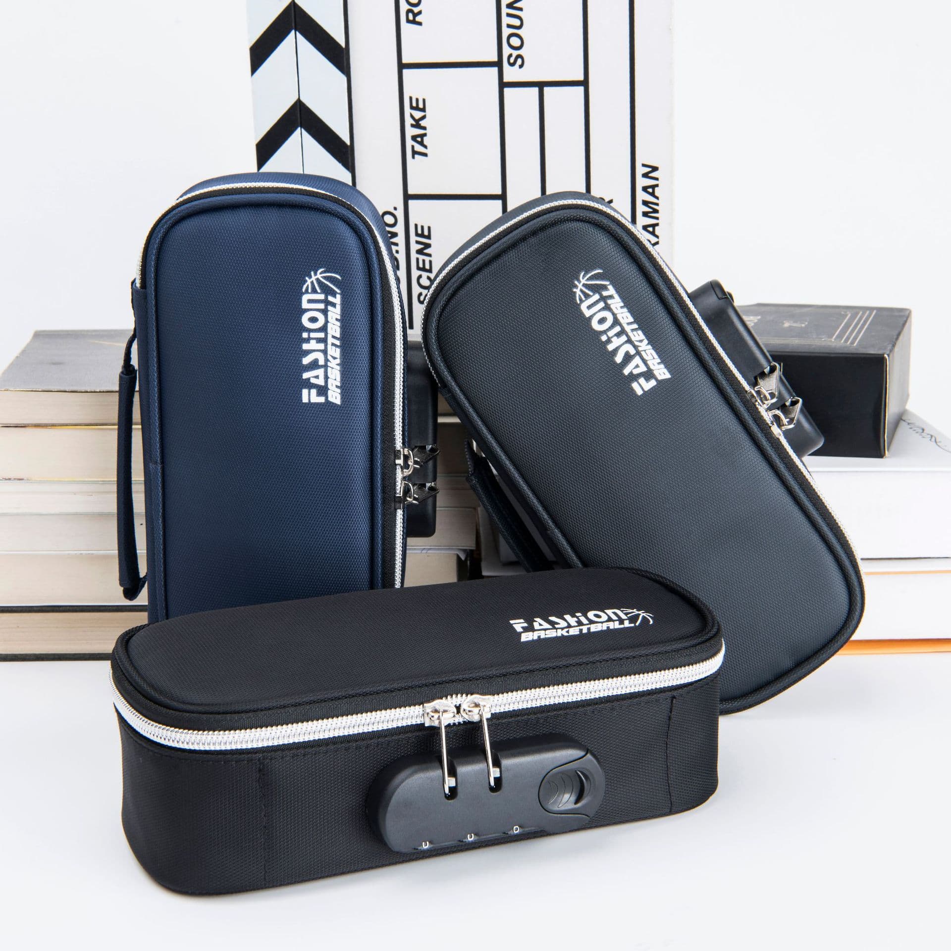 Large Capacity Four-Layer Anti-Theft Pencil Case Multi-Functional Stationery Bag for Middle And Primary School Students Simple Design