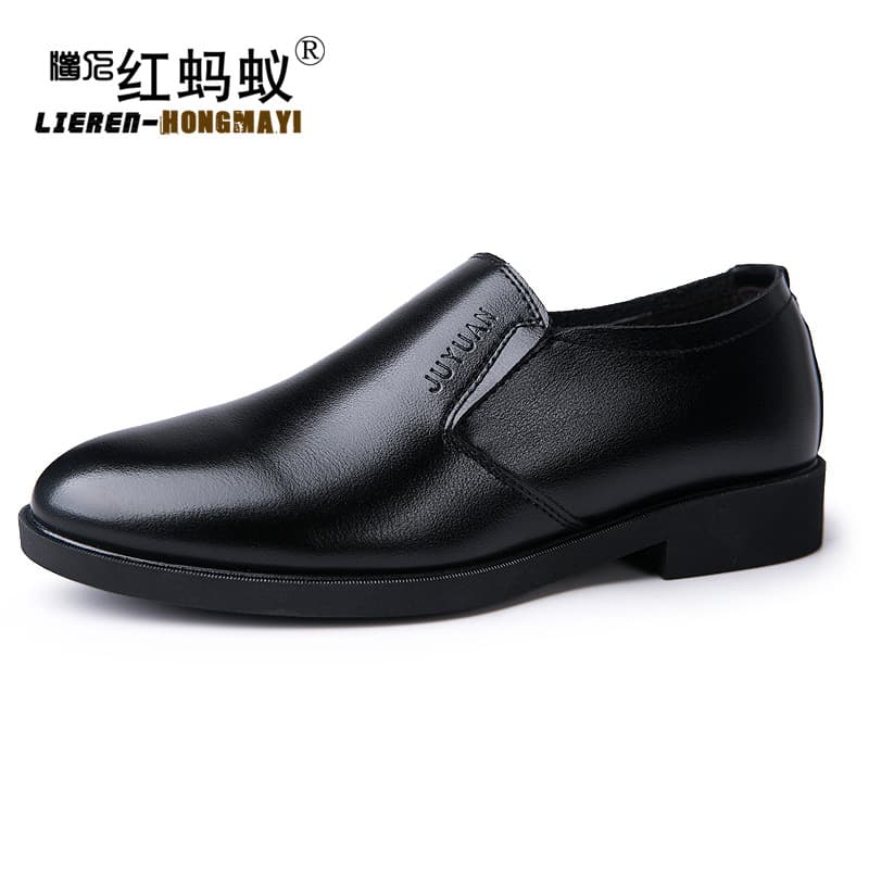 2020 Spring New Genuine Men's Leather Shoes Business British Style Trendy Korean Casual Leather Shoes Round Toe Formal Men's Shoes