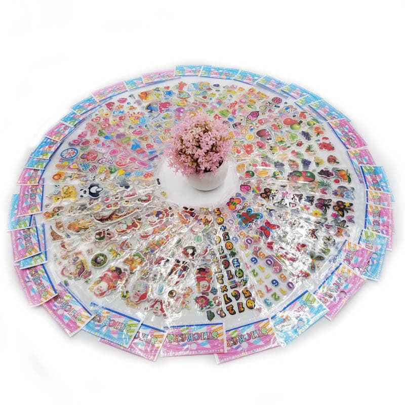 Kids Stickers Cartoon Stickers Princess Dress-Up Stickers Kindergarten Reward Bubble Stickers Dress-Up Girl Stickers